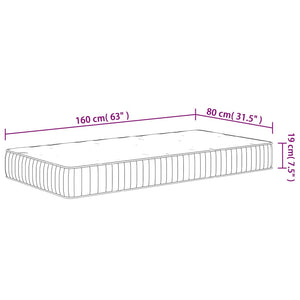 Στρώμα με Pocket Springs για Παιδιά Μεσαία Σκληρότητα 80x160εκ. - Pakobazaar