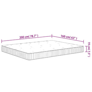 Στρώμα με Pocket Springs Μεσαία Σκληρότητα 160 x 200 εκ. - Pakobazaar
