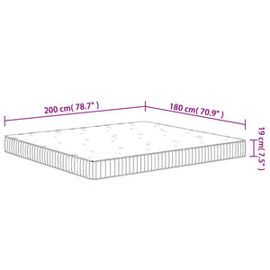 Στρώμα με Pocket Springs Μεσαία Σκληρότητα 180 x 200 εκ.