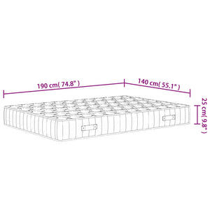 Στρώμα με Pocket Springs Μεσαία Σκληρότητα 140x190 εκ.