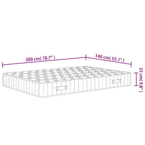 Στρώμα με Pocket Springs Μεσαία Σκληρότητα 140x200 εκ.