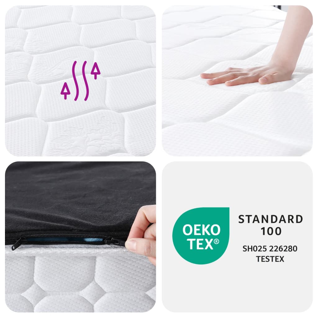 Στρώμα με Pocket Springs Μεσαία Σκληρότητα 90x200 εκ. Μονό