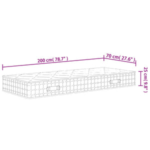 Στρώμα με Pocket Springs Μεσαία Σκληρότητα 70x200 εκ.