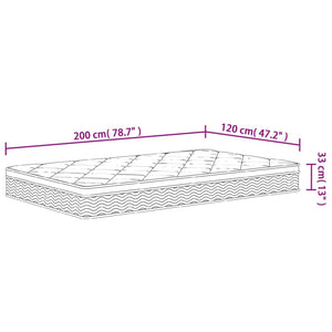 Στρώμα με Pocket Springs Μεσαία Plus Σκληρότητα 120x200 εκ.