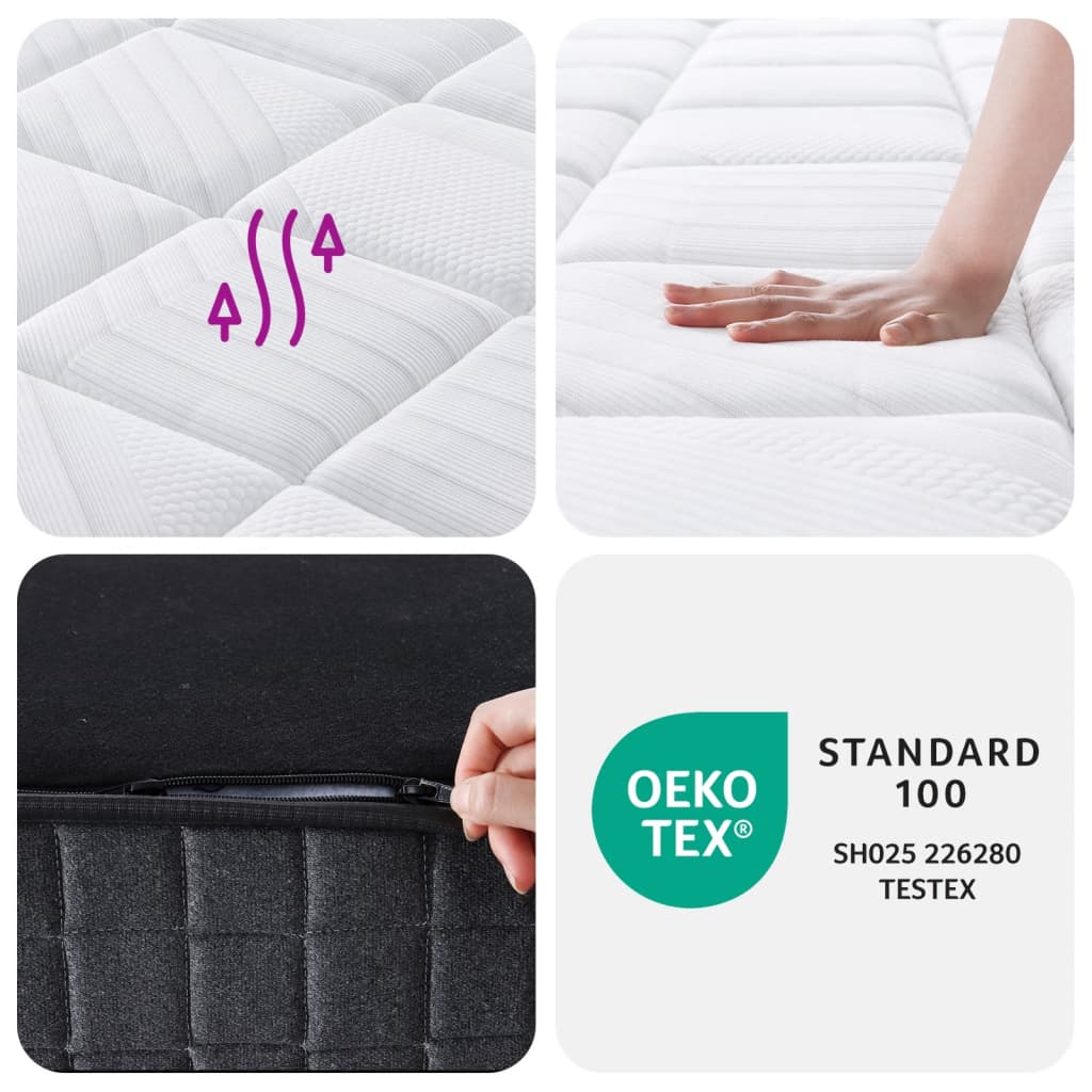 Στρώμα με Pocket Springs Μεσαία Plus Σκληρότητα 100x200 εκ.