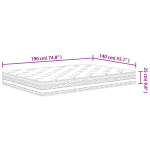 Στρώμα με Pocket Springs Μεσαία 140x190 εκ. - Pakobazaar