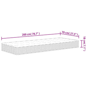 Στρώμα με Bonnell Springs Μεσαία Σκληρότητα 70x200 εκ.