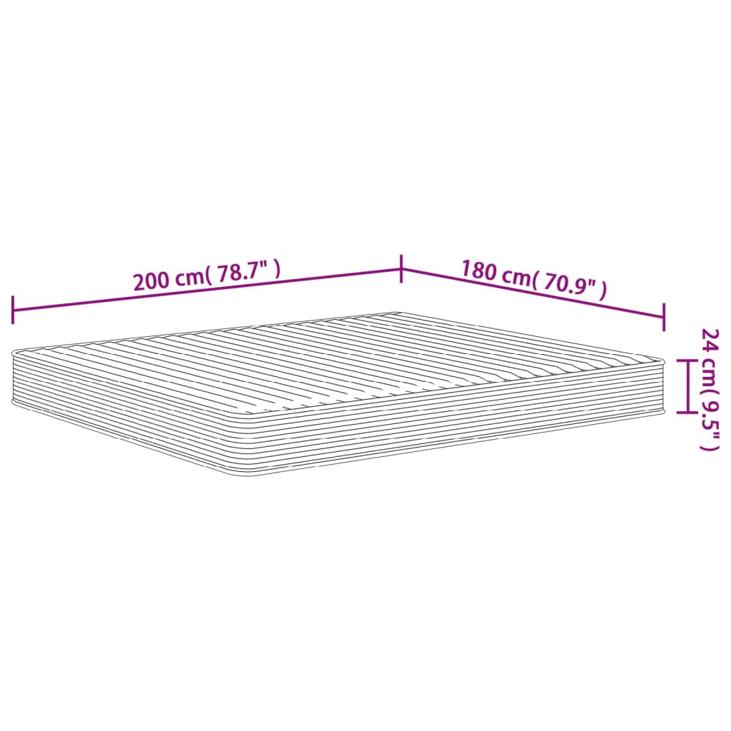 Στρώμα Αφρού Medium Soft 180x200 εκ.