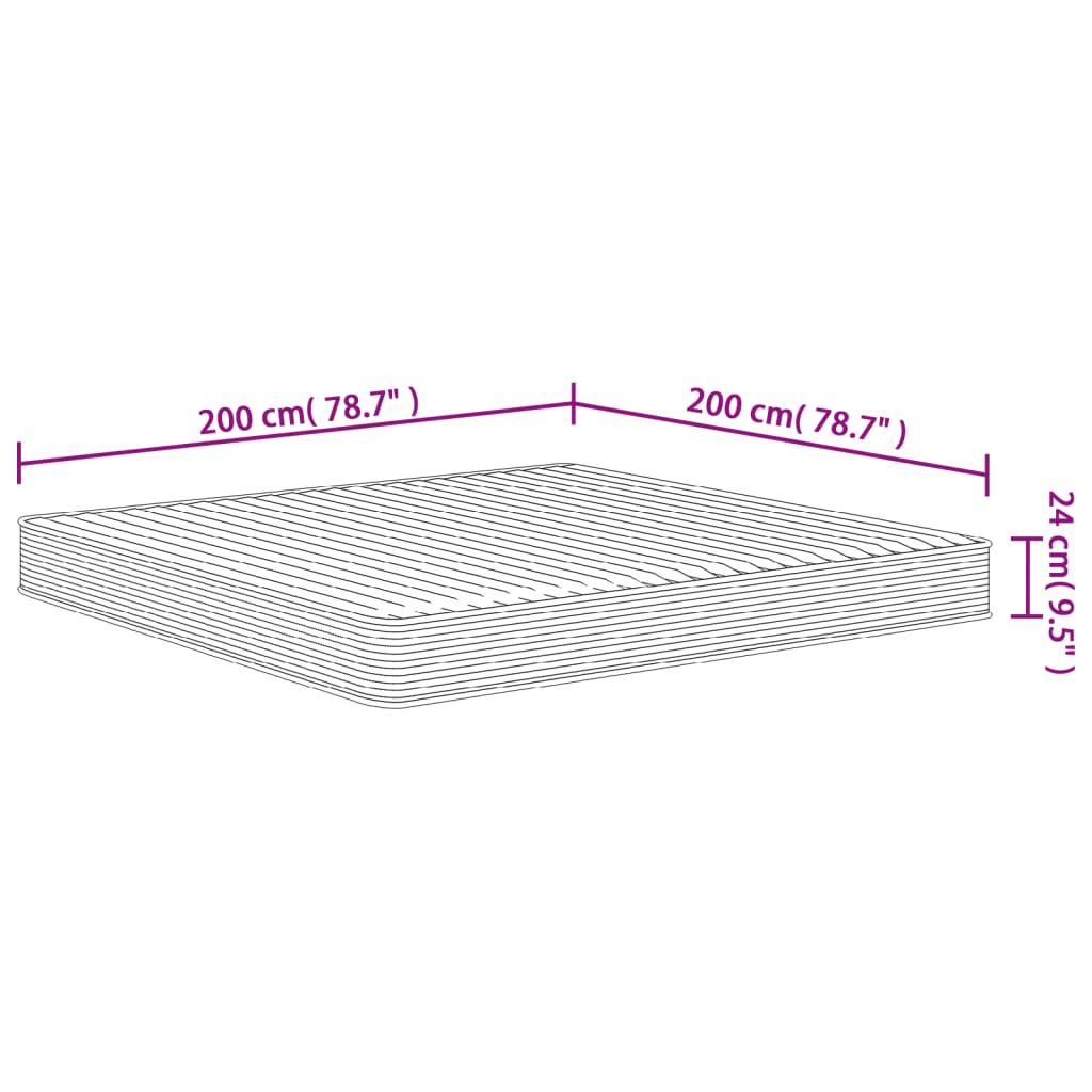 Στρώμα Αφρού Medium Soft 200x200 εκ. - Pakobazaar
