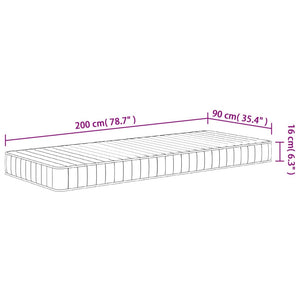 Στρώμα Αφρού Medium Soft 90x200 εκ.