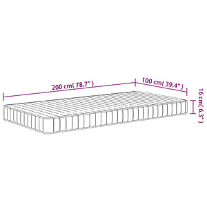 Στρώμα Αφρού Medium Soft 100x200 εκ.