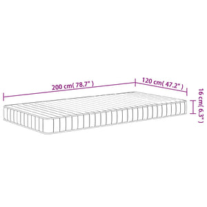 Στρώμα Αφρού Medium Soft 120x200 εκ.
