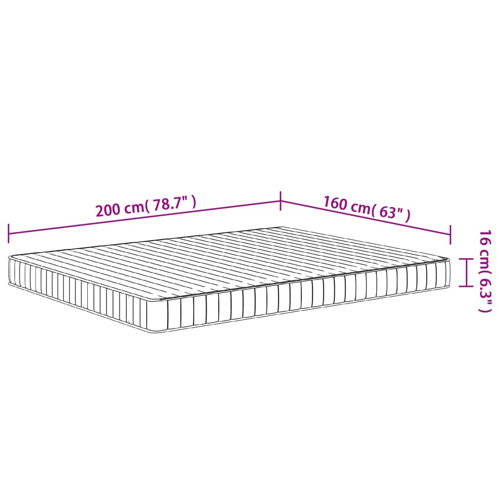 Στρώμα Αφρού Medium Soft 160x200 εκ.