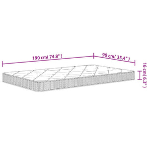 Στρώμα Αφρού Medium Soft 90x190 εκ. Μονό