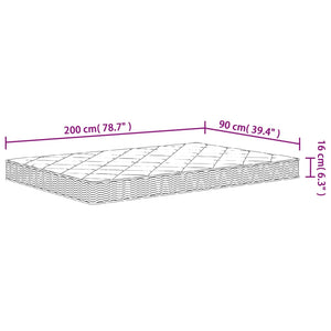 Στρώμα Αφρού Medium Soft 90x200 εκ.