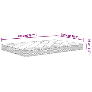 Στρώμα Αφρού Medium Soft 100x200 εκ.