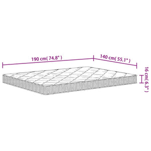 Στρώμα Αφρού Medium Soft 140x190 εκ.
