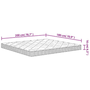 Στρώμα Αφρού Medium Soft 180x200 εκ.