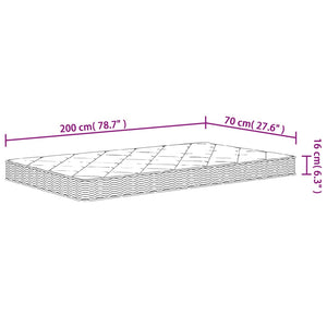 Στρώμα Αφρού Medium Soft 70x200 εκ.