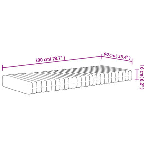 Στρώμα Αφρού Medium Soft 90x200 εκ.