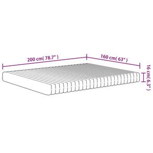 Στρώμα Αφρού Medium Soft 160x200 εκ. - Pakobazaar