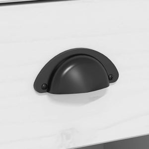 Ντουλάπι BODO Λευκό/Καφέ 115,5x43x200,5 εκ. Μασίφ Ξύλο Πεύκου - Pakobazaar