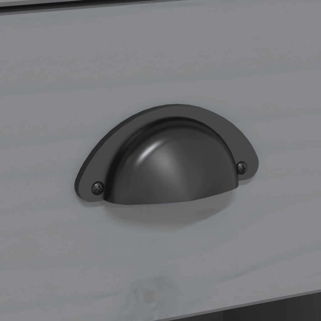 Μπουφές BODO Γκρι 115,5x43x200,5 εκ. από Μασίφ Ξύλο Πεύκου - Pakobazaar