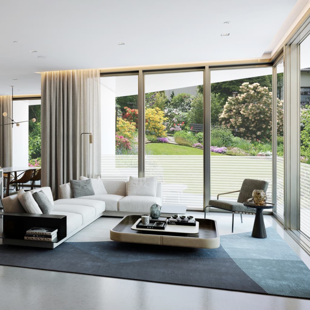 Μεμβράνες Παραθύρων Αμμοβολή Ριγέ Σχέδιο PVC - Pakobazaar