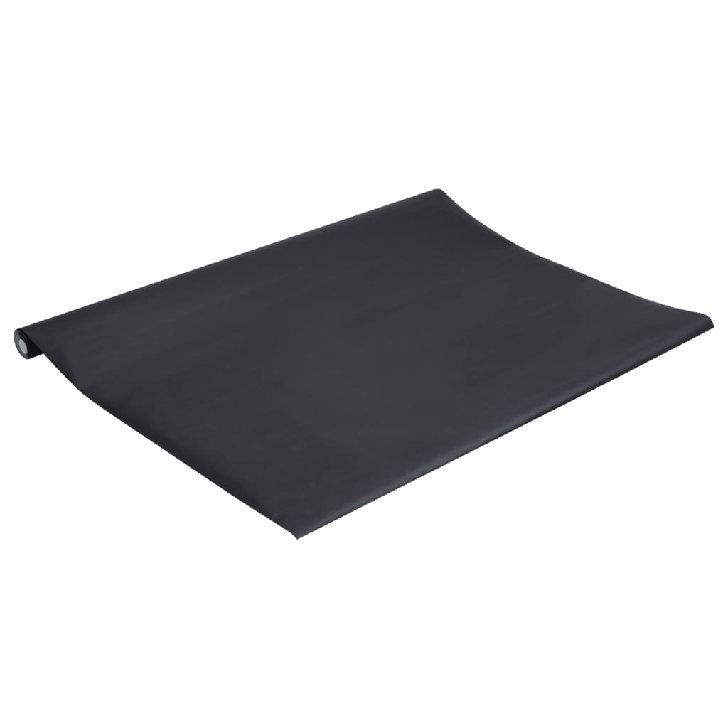 Αυτοκόλλητα Επίπλων Ματ Μαύρο 90 x 500 εκ. από PVC