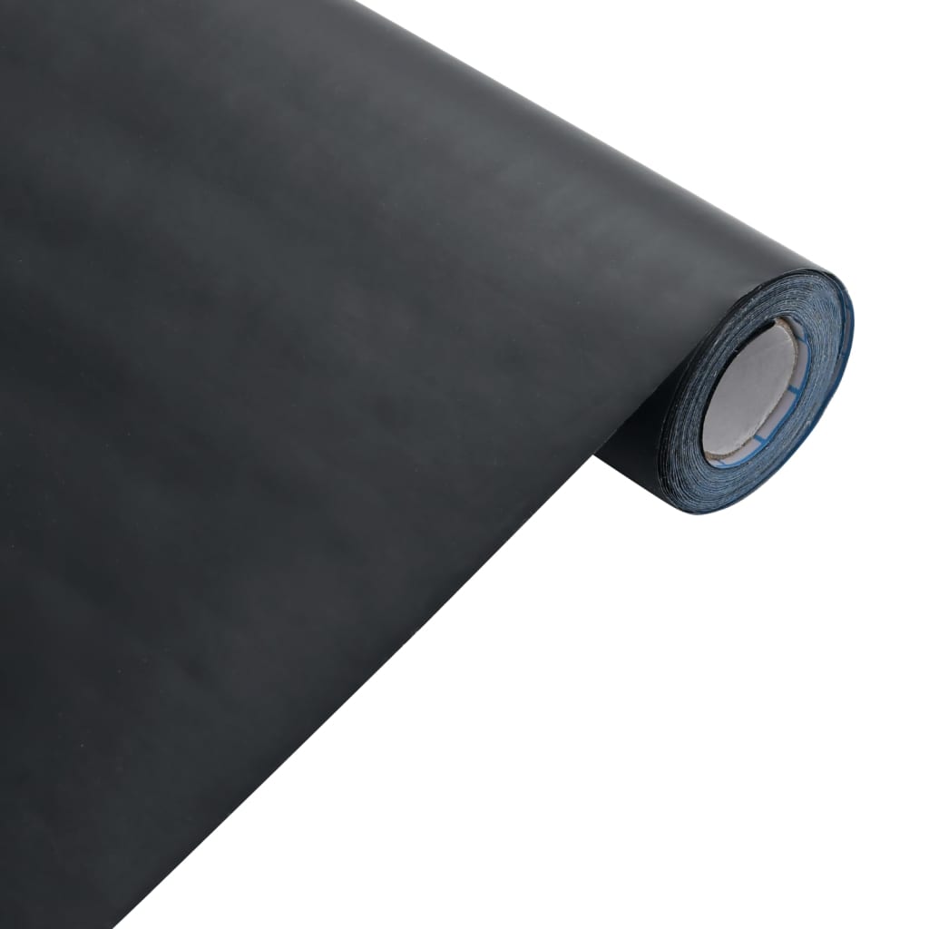 Αυτοκόλλητα Επίπλων Ματ Μαύρο 90 x 500 εκ. από PVC