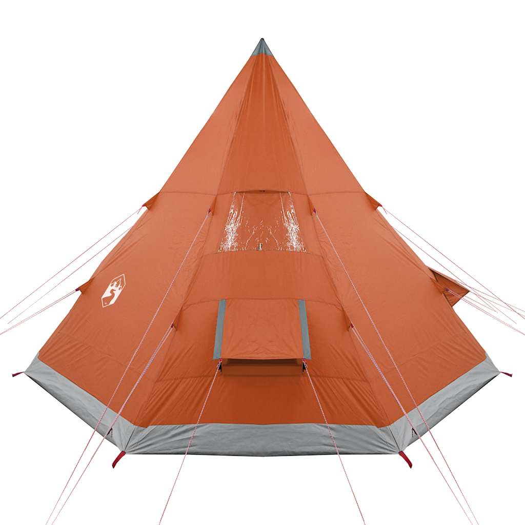 Σκηνή Κάμπινγκ Tipi 4 Ατόμων Αδιάβροχη Πορτοκαλί - Pakobazaar