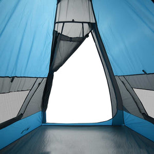 Σκηνή Κάμπινγκ Tipi 7 Ατόμων Αδιάβροχη Μπλε - Pakobazaar
