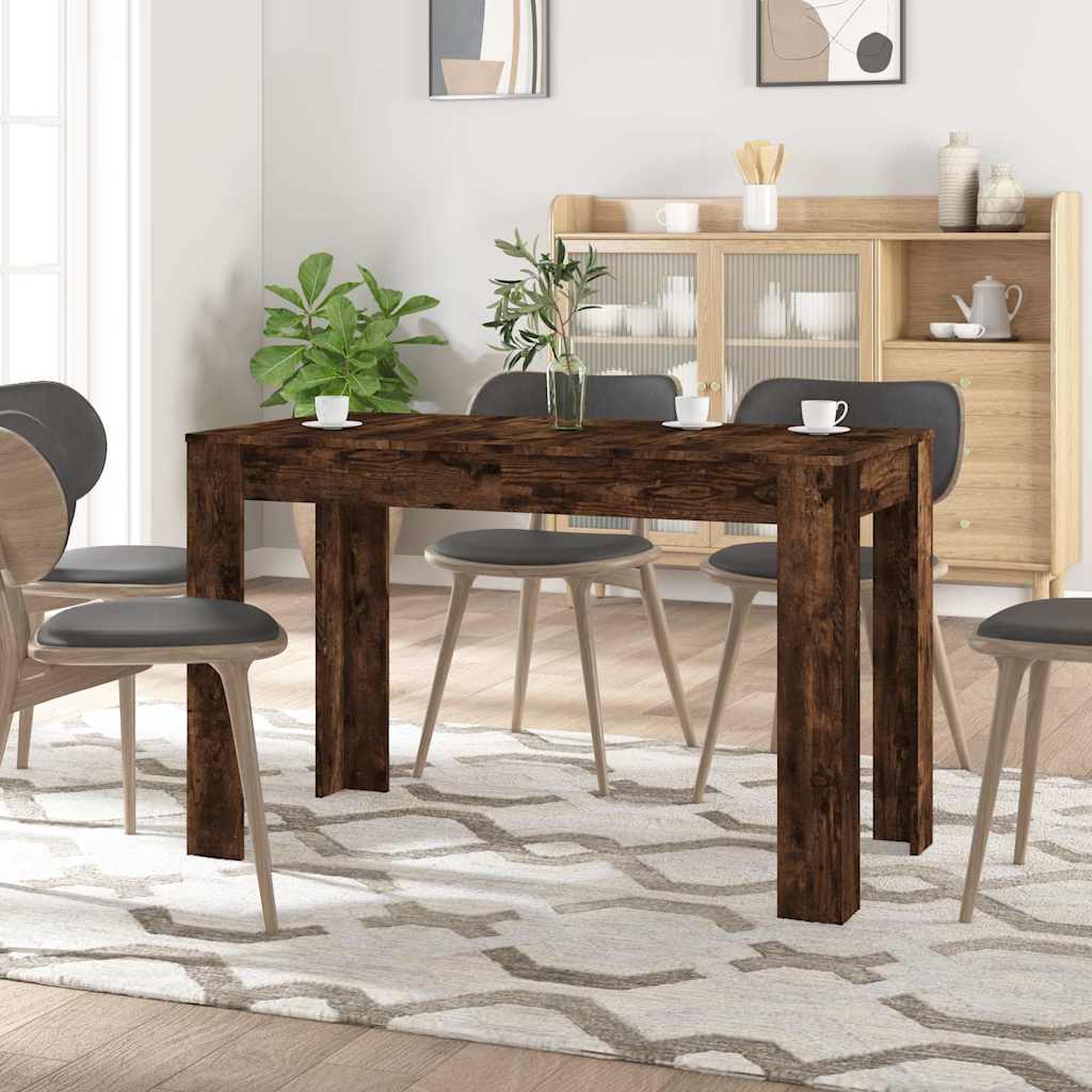 Τραπέζι Τραπεζαρίας Καπνιστή Δρυς 120x60x76 εκ. Επεξ. Ξύλο - Pakobazaar