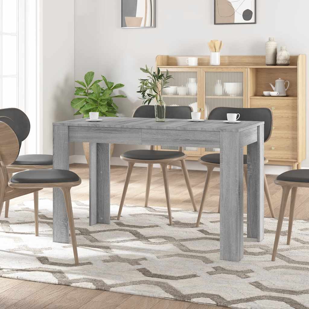 Τραπεζαρία Γκρι Sonoma 120 x 60 x 76 εκ. από Επεξεργασμένο Ξύλο - Pakobazaar