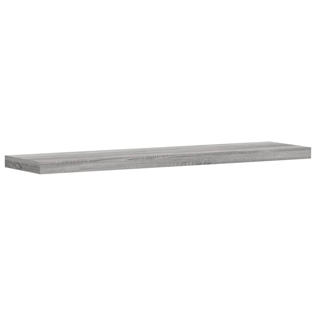 Ράφια Τοίχου 4 τεμ. Γκρι Sonoma 40x10x1,5 εκ. Επεξεργ. Ξύλο - Pakobazaar