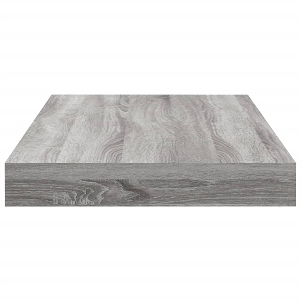 Ράφια Τοίχου 4 τεμ. Γκρι Sonoma 40x10x1,5 εκ. Επεξεργ. Ξύλο - Pakobazaar