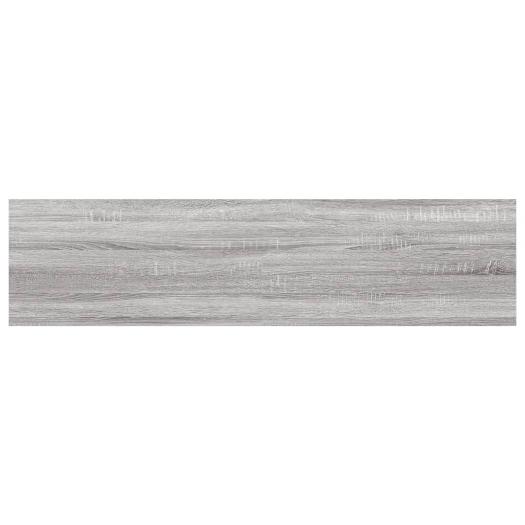 Ράφια Τοίχου 4 τεμ. Γκρι Sonoma 40x10x1,5 εκ. Επεξεργ. Ξύλο - Pakobazaar