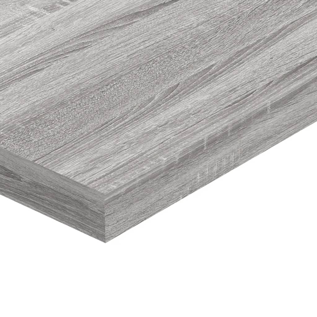 Ράφια Τοίχου 4 τεμ. Γκρι Sonoma 40x10x1,5 εκ. Επεξεργ. Ξύλο - Pakobazaar