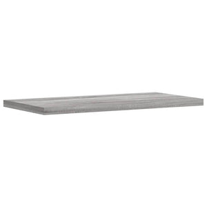 Ράφια Τοίχου 8 τεμ. Γκρι Sonoma 40x20x1,5 εκ. Επεξεργ. Ξύλο
