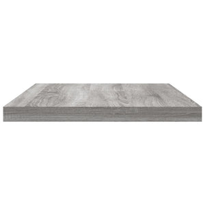 Ράφια Τοίχου 8 τεμ. Γκρι Sonoma 40x20x1,5 εκ. Επεξεργ. Ξύλο