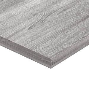 Ράφια Τοίχου 8 τεμ. Γκρι Sonoma 40x20x1,5 εκ. Επεξεργ. Ξύλο