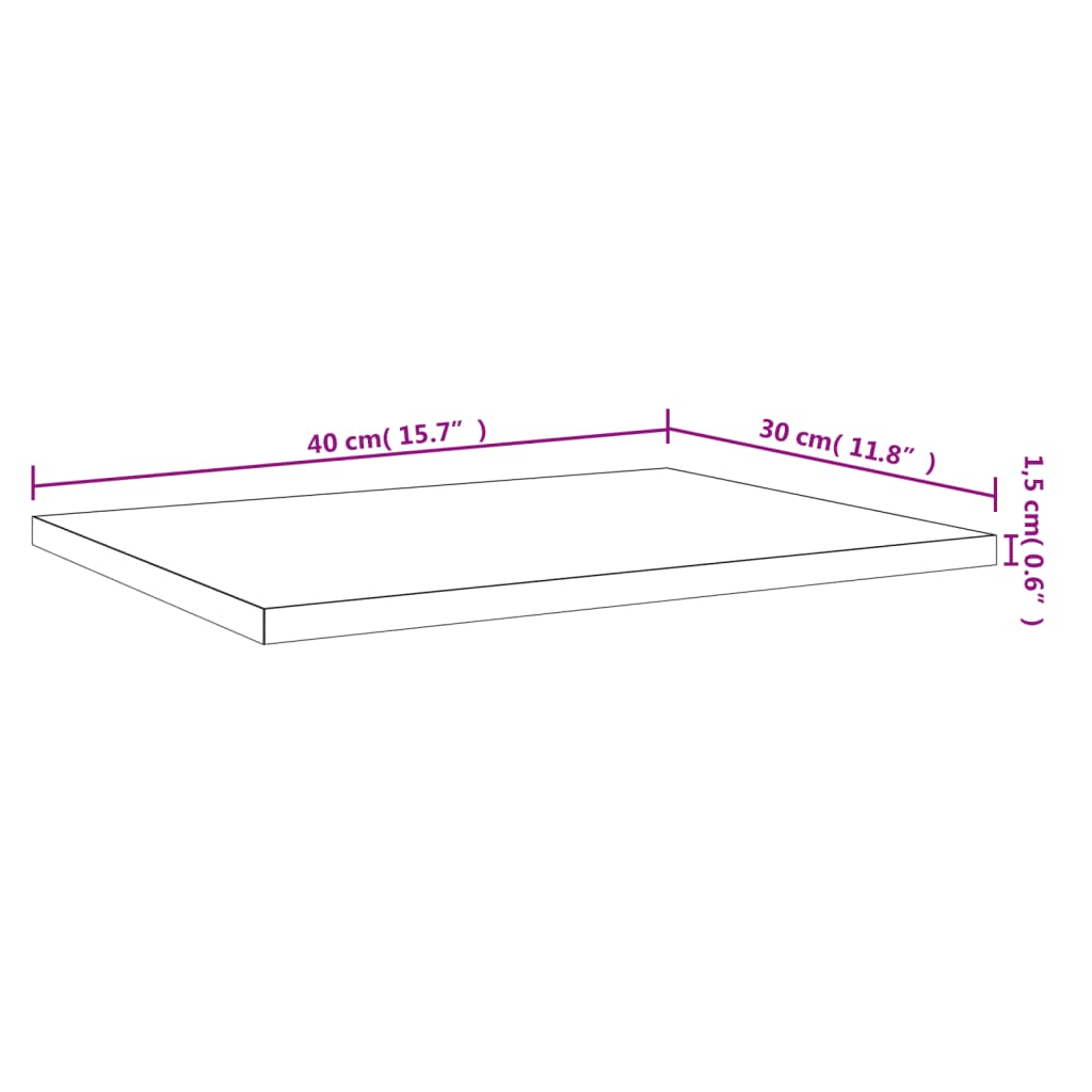 Ράφια Τοίχου 4 τεμ. Καπνιστή Δρυς 40x30x1,5 εκ. Επεξεργ. Ξύλο - Pakobazaar
