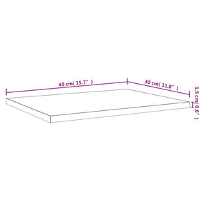 Ράφια Τοίχου 4 τεμ. Γκρι Sonoma 40x30x1,5 εκ. Επεξεργ. Ξύλο - Pakobazaar