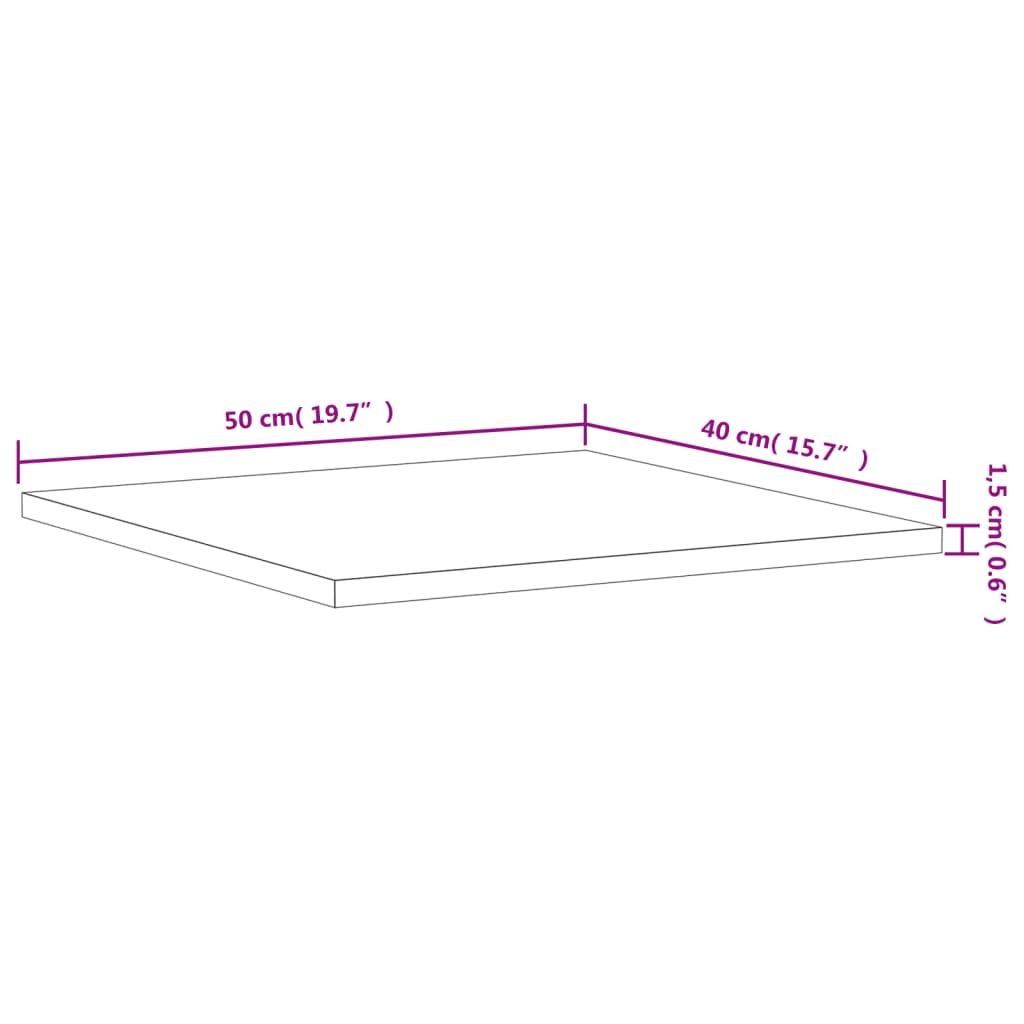 Ράφια Τοίχου 4 τεμ. Καφέ Δρυς 40x50x1,5 εκ. από Επεξεργ. Ξύλο