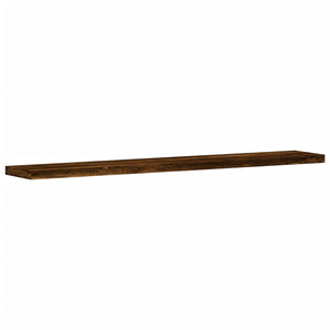 Ράφια Τοίχου 4 τεμ. Καπνιστή Δρυς 60x10x1,5 εκ. Επεξεργ. Ξύλο - Pakobazaar