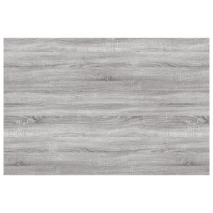 Ράφια Τοίχου 4 τεμ. Γκρι Sonoma 60x40x1,5 εκ. Επεξεργ. Ξύλο - Pakobazaar