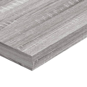 Ράφια Τοίχου 4 τεμ. Γκρι Sonoma 100x10x1,5 εκ. Επεξεργ. Ξύλο - Pakobazaar