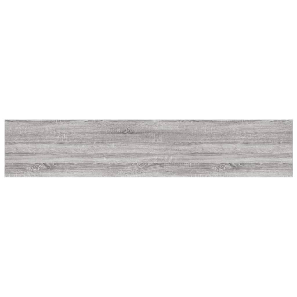 Ράφια Τοίχου 4 τεμ. Γκρι Sonoma 100x20x1,5 εκ. Επεξεργ. Ξύλο - Pakobazaar