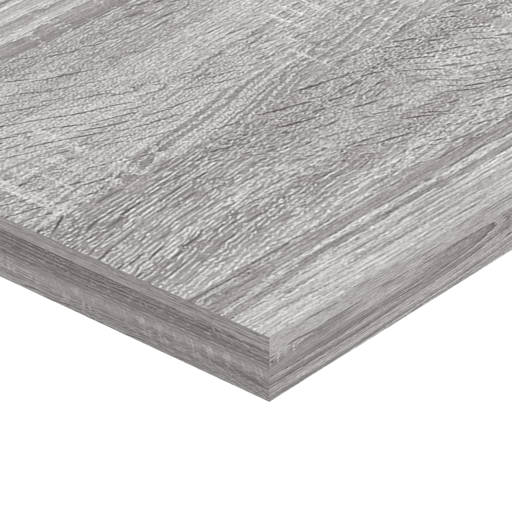 Ράφια Τοίχου 4 τεμ. Γκρι Sonoma 100x20x1,5 εκ. Επεξεργ. Ξύλο - Pakobazaar