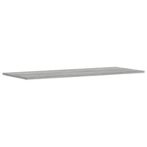 Ράφια Τοίχου 4 τεμ. Γκρι Sonoma 100x40x1,5 εκ. Επεξεργ. Ξύλο